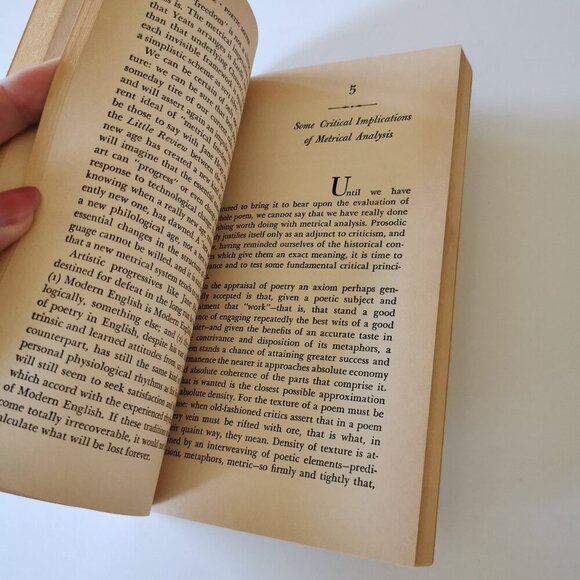 1965 Poetic Meter and Poetic Form Book Vintage Paul Fussell Jr Learn Poems PB - Picture 9 of 9